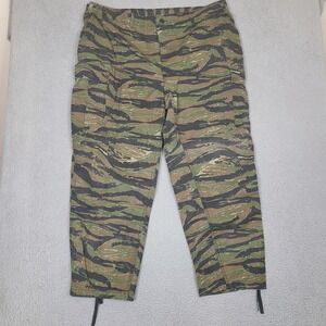 Tiger Stripe Camo Cargo BDU Pants Mens XXL Rothco Military Made in USA Vintage